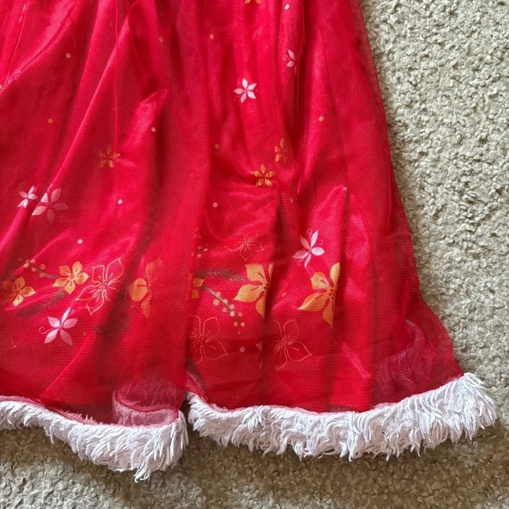 Disney Princess Little Girls Fantasy Gown Sz 6 Christmas Red Jasmine Cinderella - Picture 5 of 8